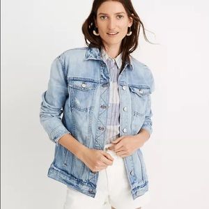 The Oversized Jean Jacket in Junction Wash: Distressed Edition